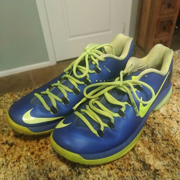 Nike Blue Men’s KD V 5 Blue Basketball Shoes Size 8.5 585386-400 - Picture 3 of 12